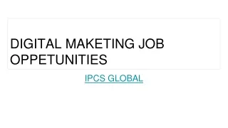 digital maketing job oppertunities