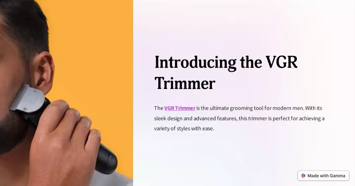 introducing the vgr trimmer