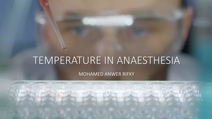 temperature in anaesthesia