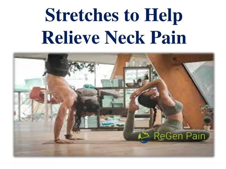 stretches to help relieve neck pain