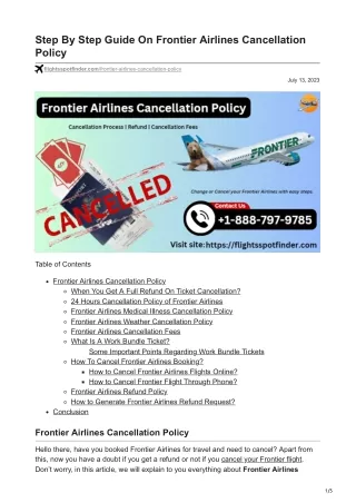 step by step guide on frontier airlines