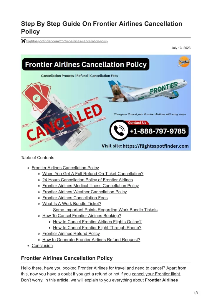 step by step guide on frontier airlines