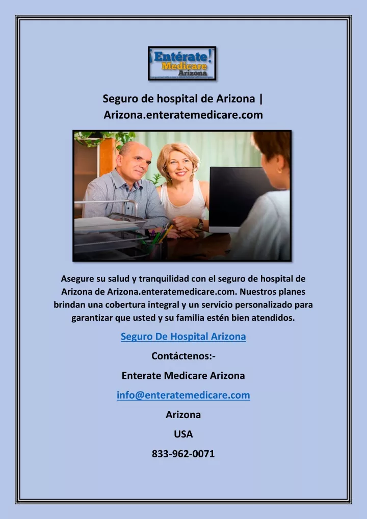 seguro de hospital de arizona arizona