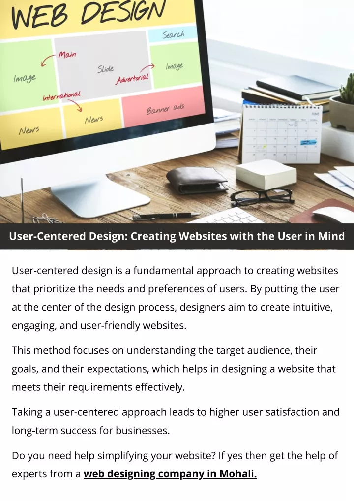 user centered design creating websites with