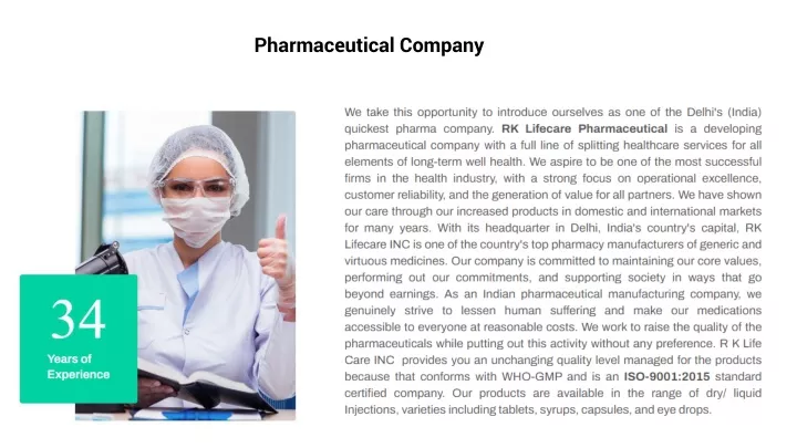 pharmaceutical company