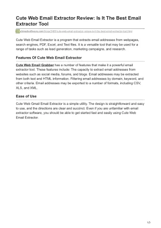 cute web email extractor review is it the best