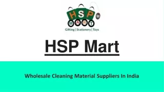 Wholesale Cleaning Material Suppliers In India