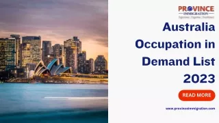 Australia Occupation in Demand List 2023