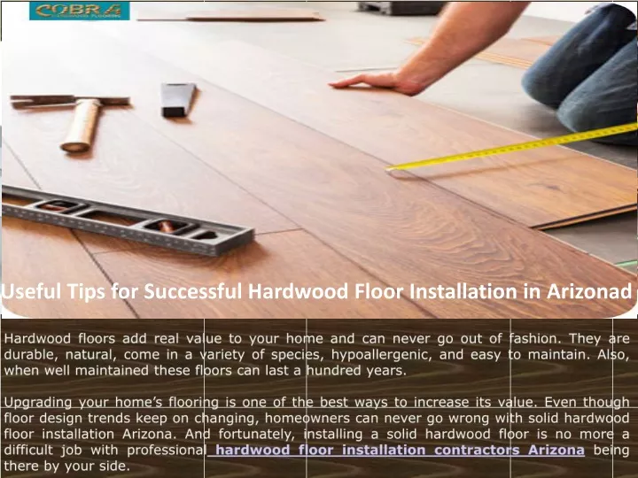 useful tips for successful hardwood floor