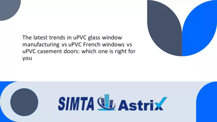 the latest trends in upvc glass window