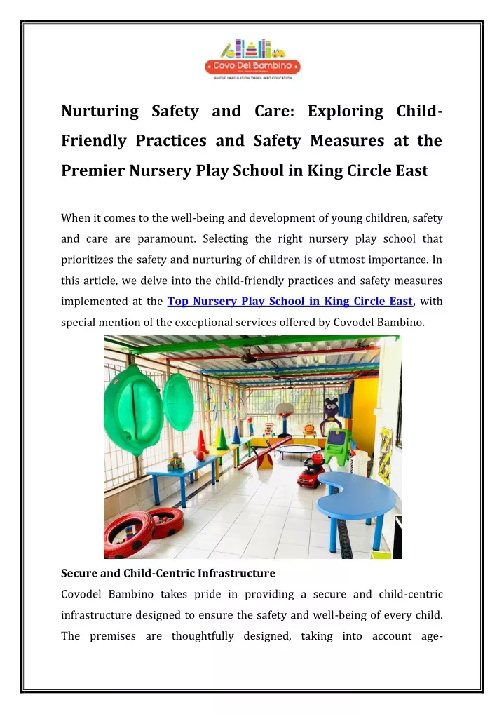 nurturing safety and care exploring child