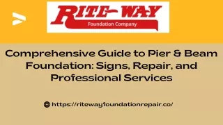 Comprehensive Guide to Pier & Beam Foundation Signs, Repair, and Professional Services