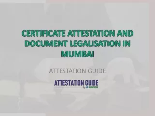 Document Attestation Services in Mumbai