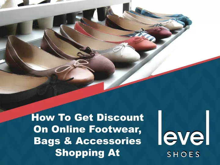 how to get discount on online footwear bags