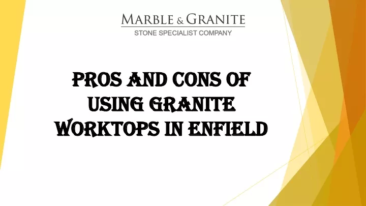 pros and cons of using granite worktops in enfield