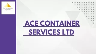 Container Delivery  presentation