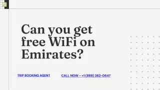 Can you get free WiFi on Emirates