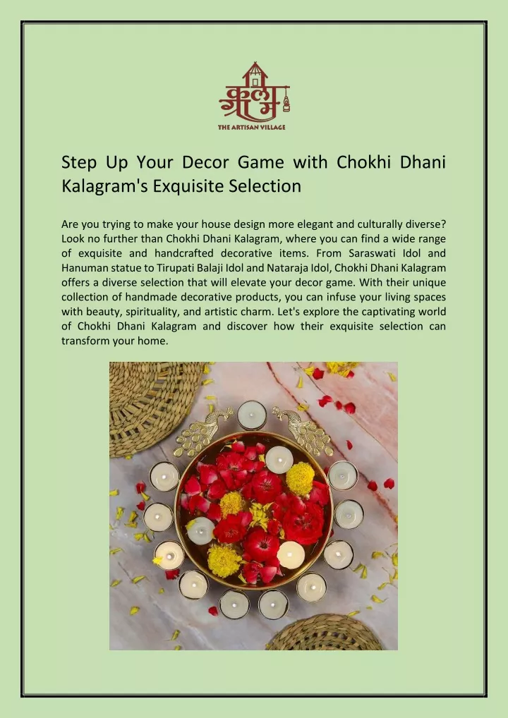 step up your decor game with chokhi dhani