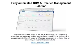 Practice Management Solution, automate your workflow, automator workflow