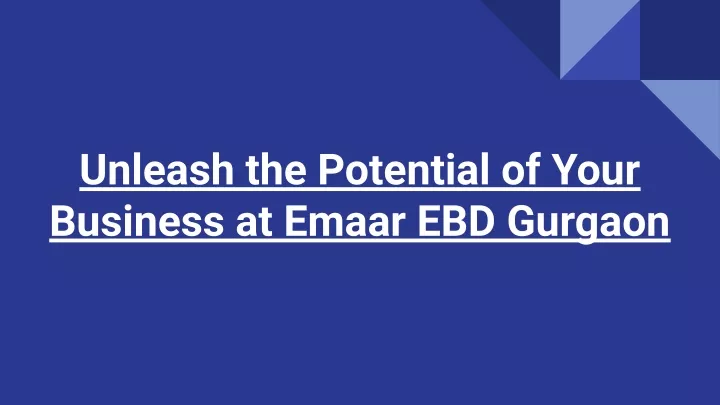unleash the potential of your business at emaar