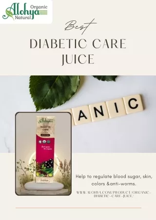 Best Diabetic Care Juice