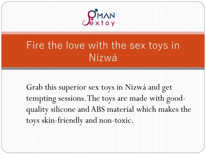 fire the love with the sex toys in nizw