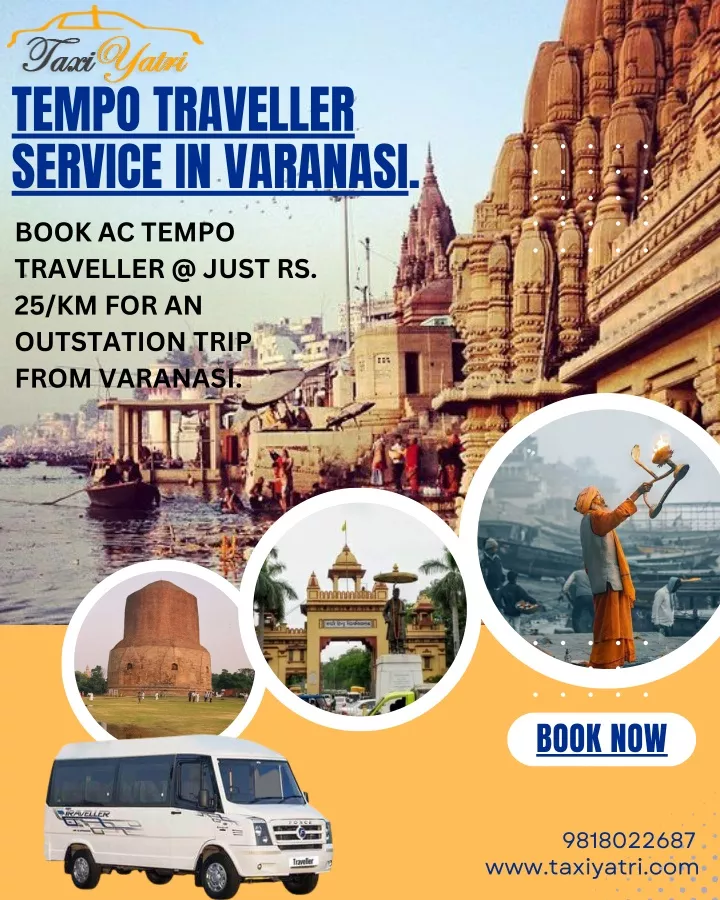 tempo traveller service in varanasi book ac tempo