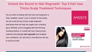 unlock the secret to hair regrowth top 5 hair