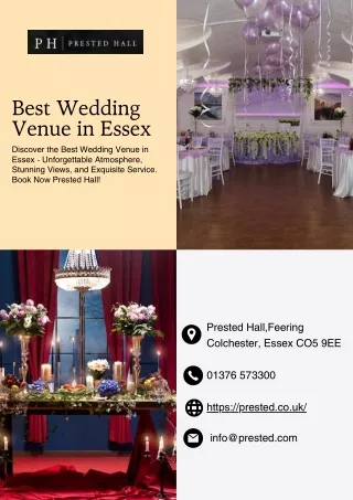 Best Wedding Venue in Essex | Prested Hall
