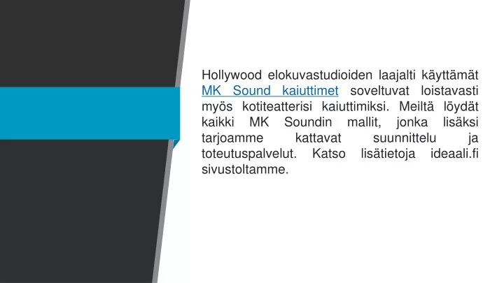 hollywood elokuvastudioiden laajalti