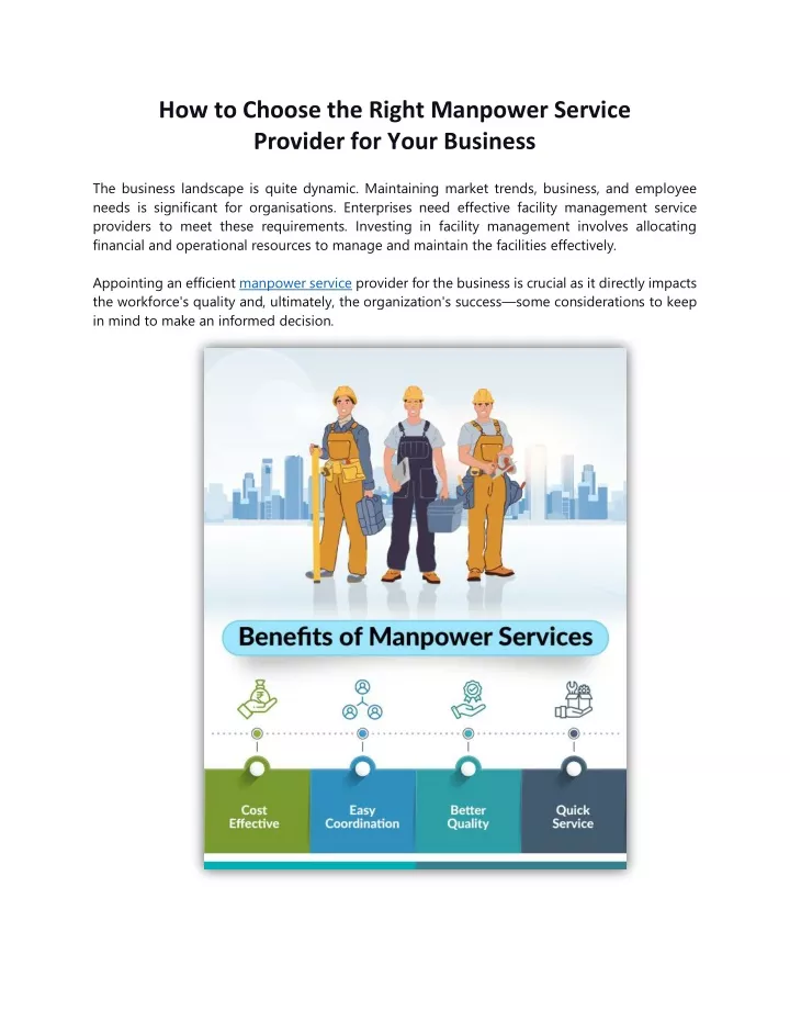how to choose the right manpower service provider