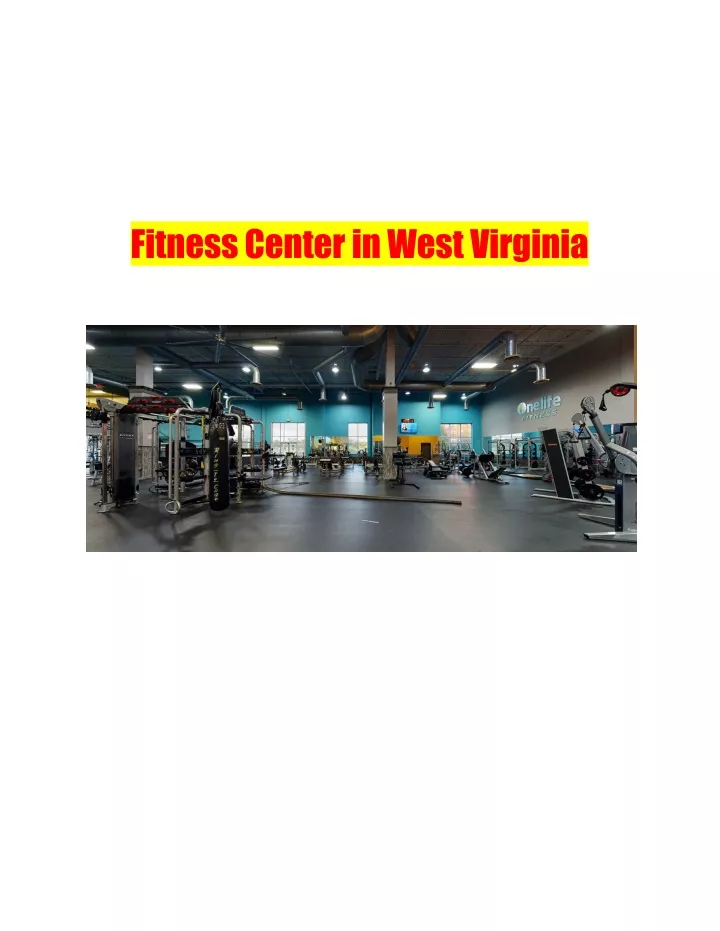 fitnesscenterinwestvirginia