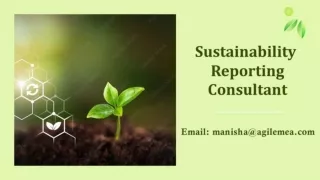 The need for a Sustainability Reporting Consultant in Oman