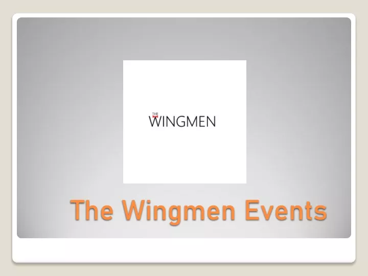 the wingmen events