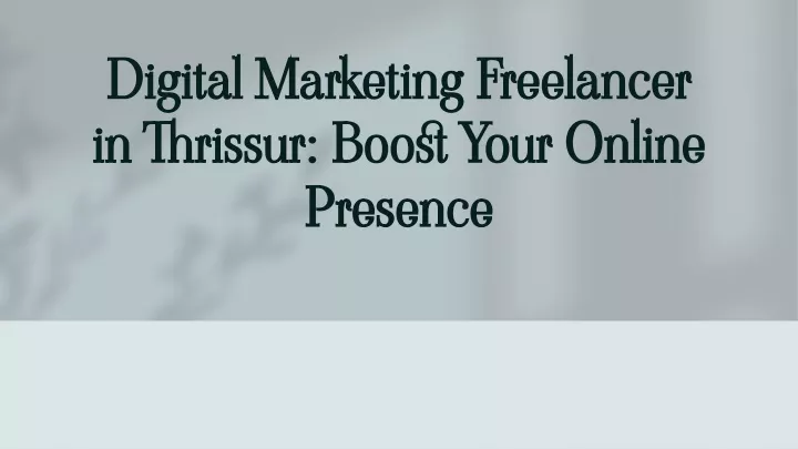 digital marketing freelancer digital marketing