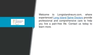 Long Island Spine Doctors  Longislandneuro.com
