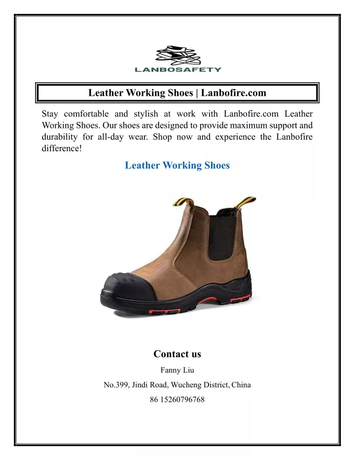 leather working shoes lanbofire com