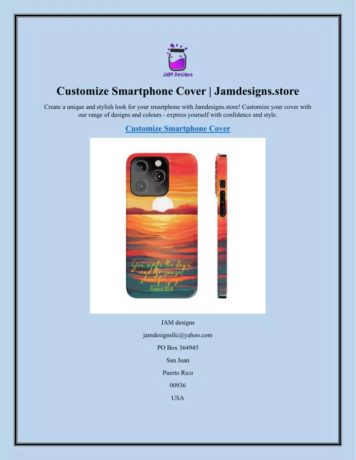 customize smartphone cover jamdesigns store