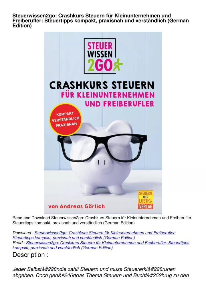 steuerwissen2go crashkurs steuern