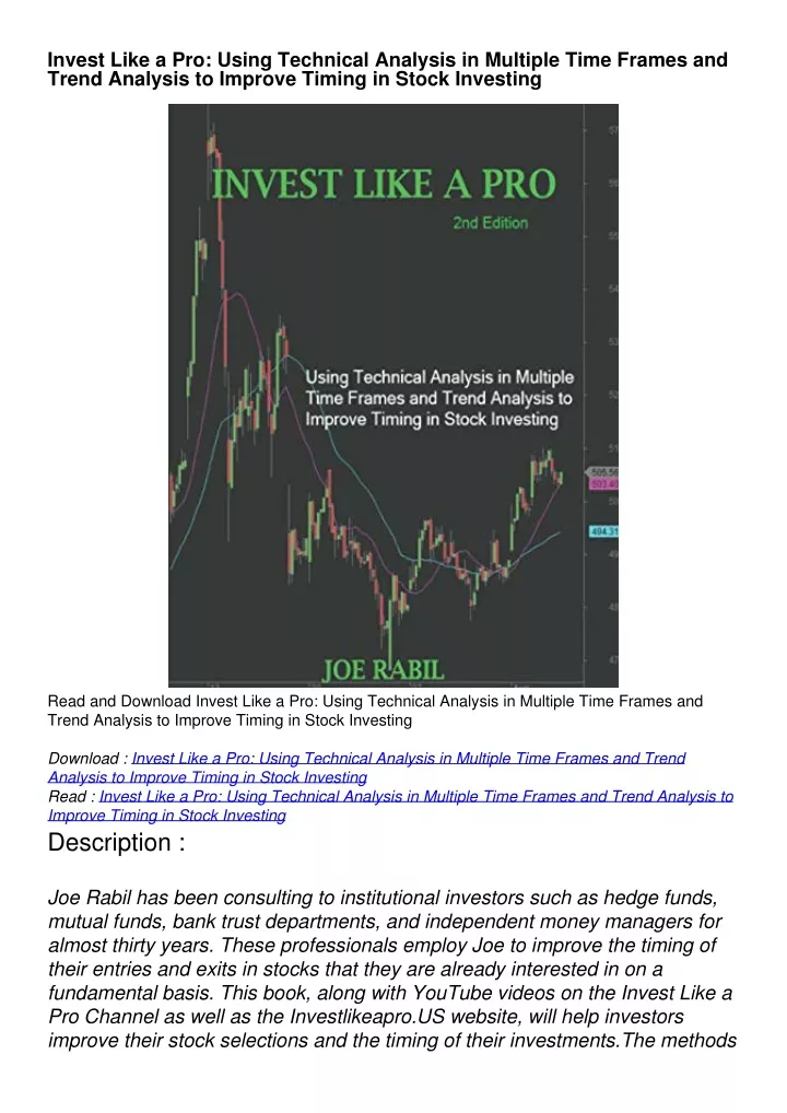 invest like a pro using technical analysis