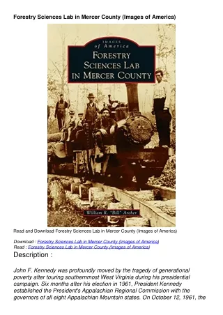 pdf/read Forestry Sciences Lab in Mercer County (Images of America)