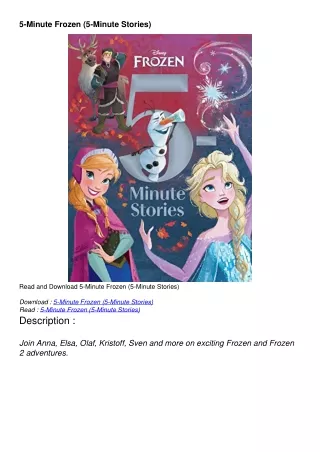 pdf/read 5-Minute Frozen (5-Minute Stories)