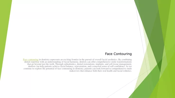 face contouring