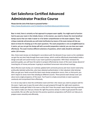 get salesforce certified advanced administrator