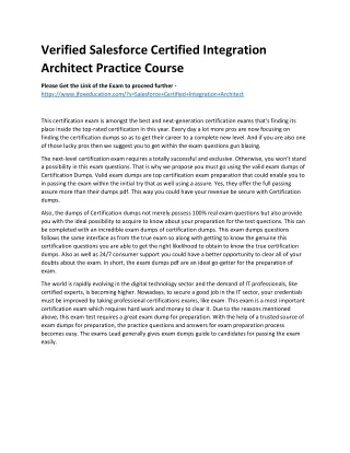 verified salesforce certified integration