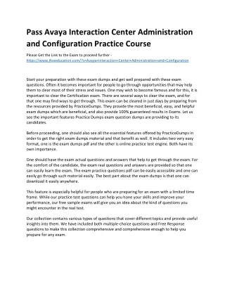 pass avaya interaction center administration