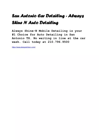san antonio car detailing san antonio