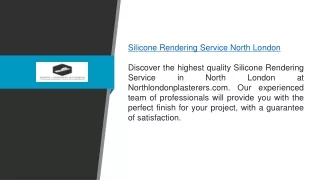 Silicone Rendering Service North London  Northlondonplasterers.com