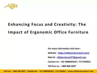 The Impact of Ergonomic Office Furniture