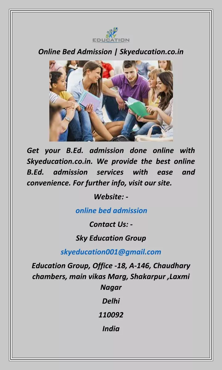 online bed admission skyeducation co in